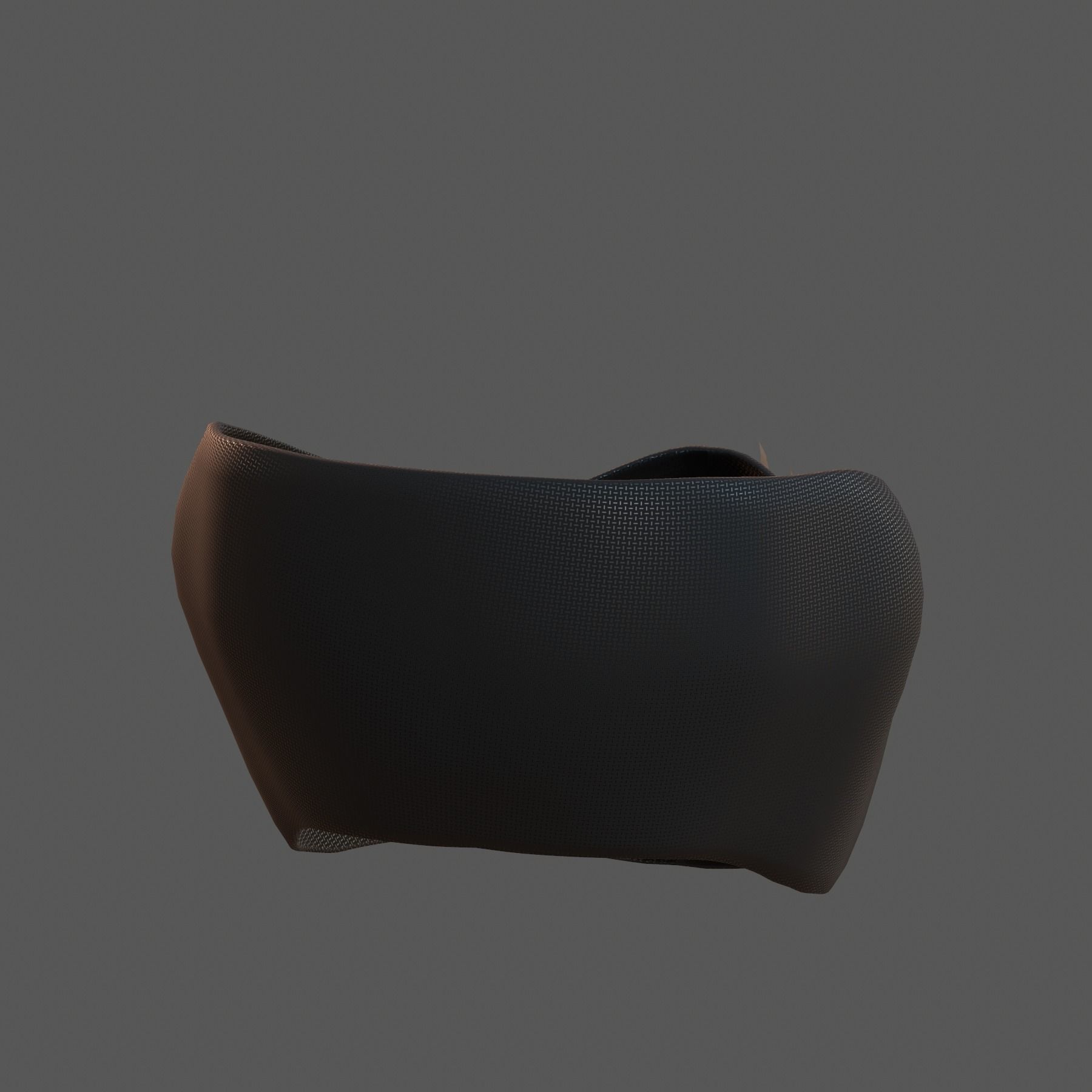 Gas mask helmet 3d model scifi Low-poly Low-poly 3D model_3