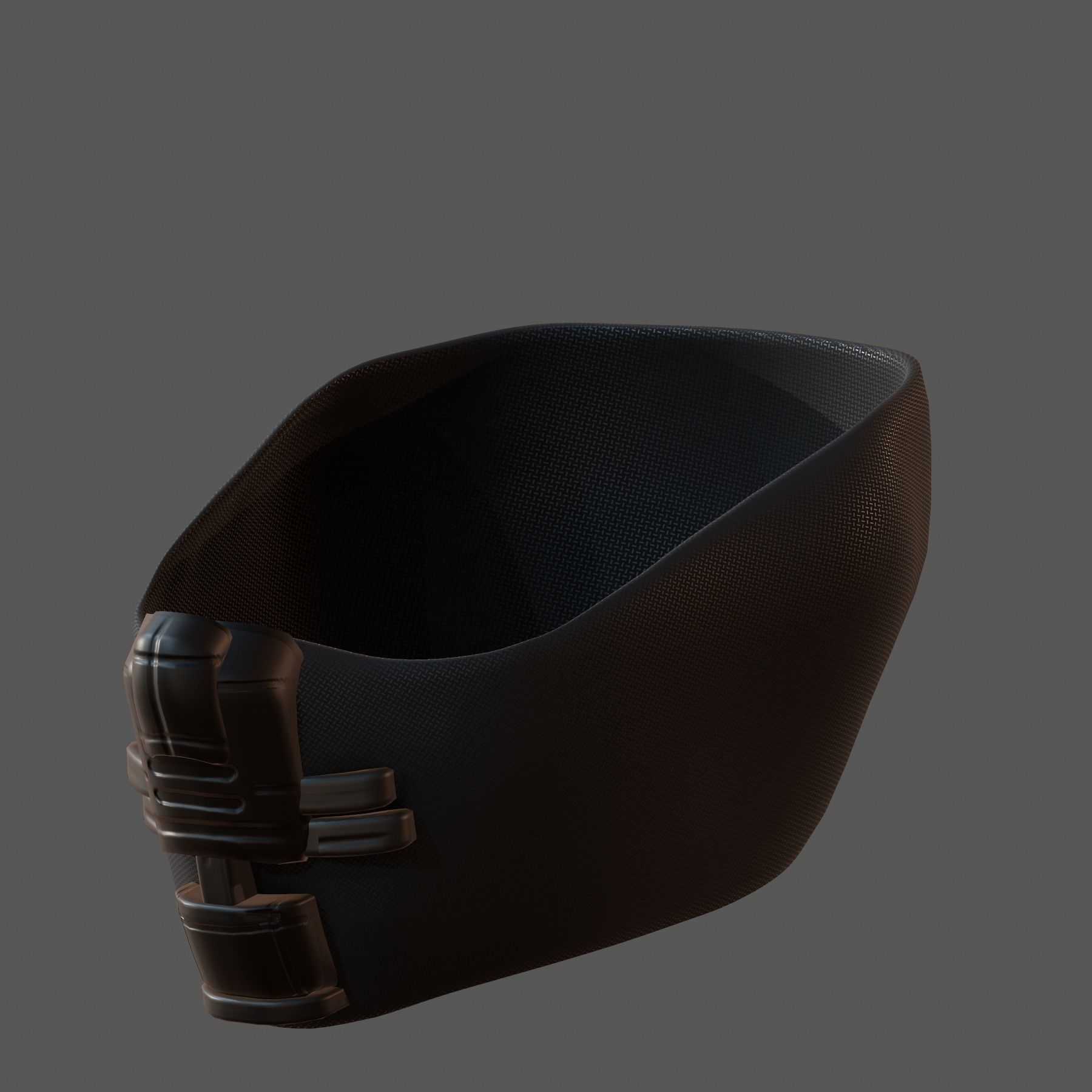 Gas mask helmet 3d model scifi Low-poly Low-poly 3D model_2