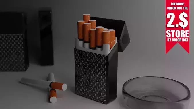 FANCY CIGARETTE PACK 3D model