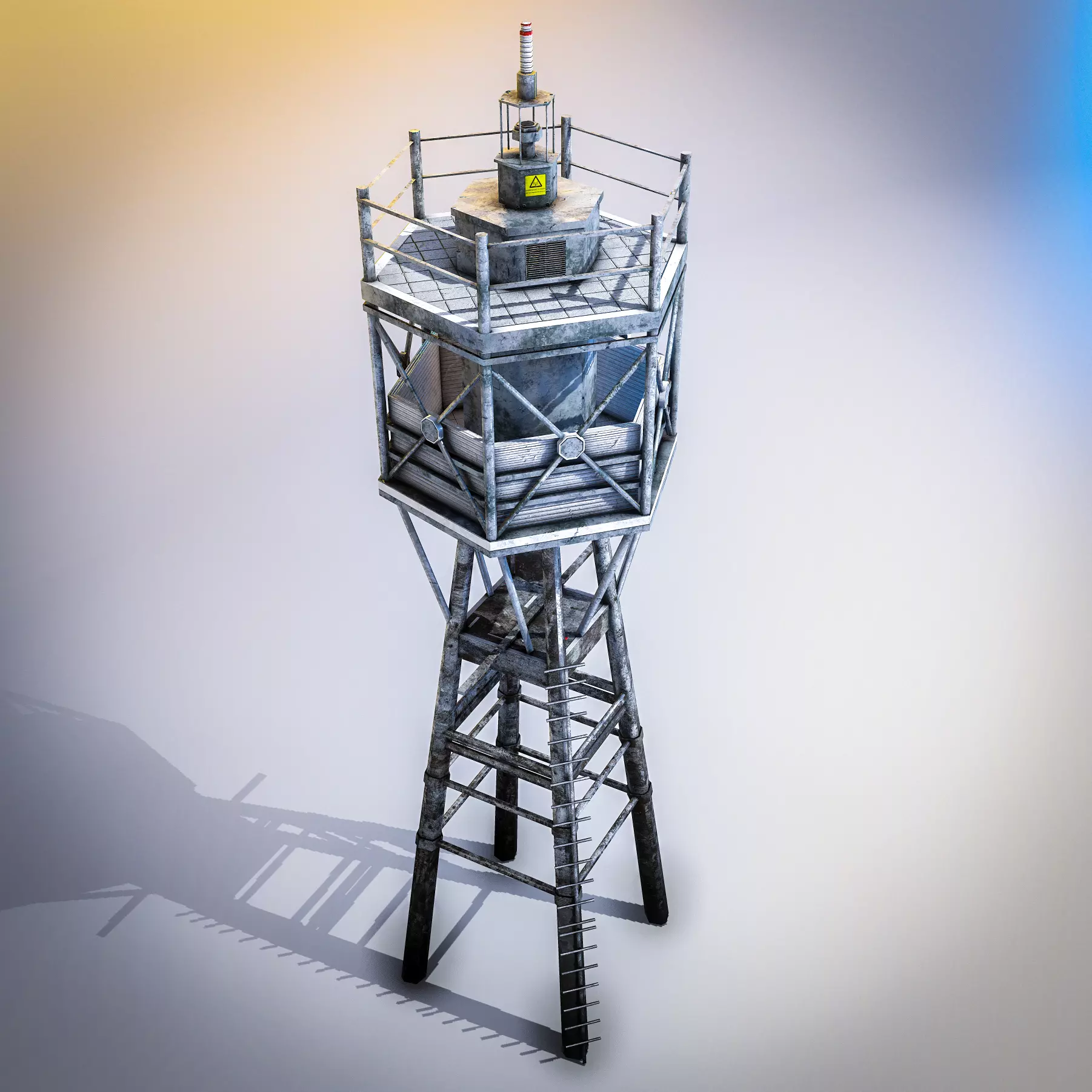 Lother Rock Beacon Low-poly 3D model
