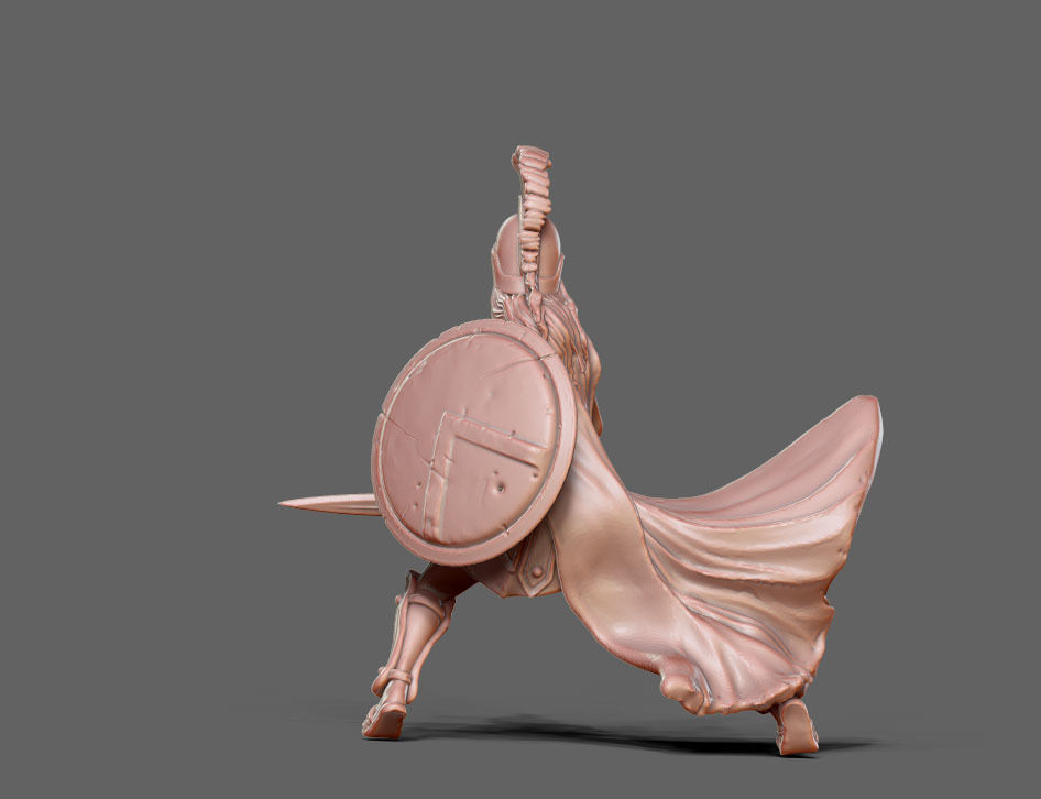 Spartan - Kassandra 35 mm scale 3D print model_3