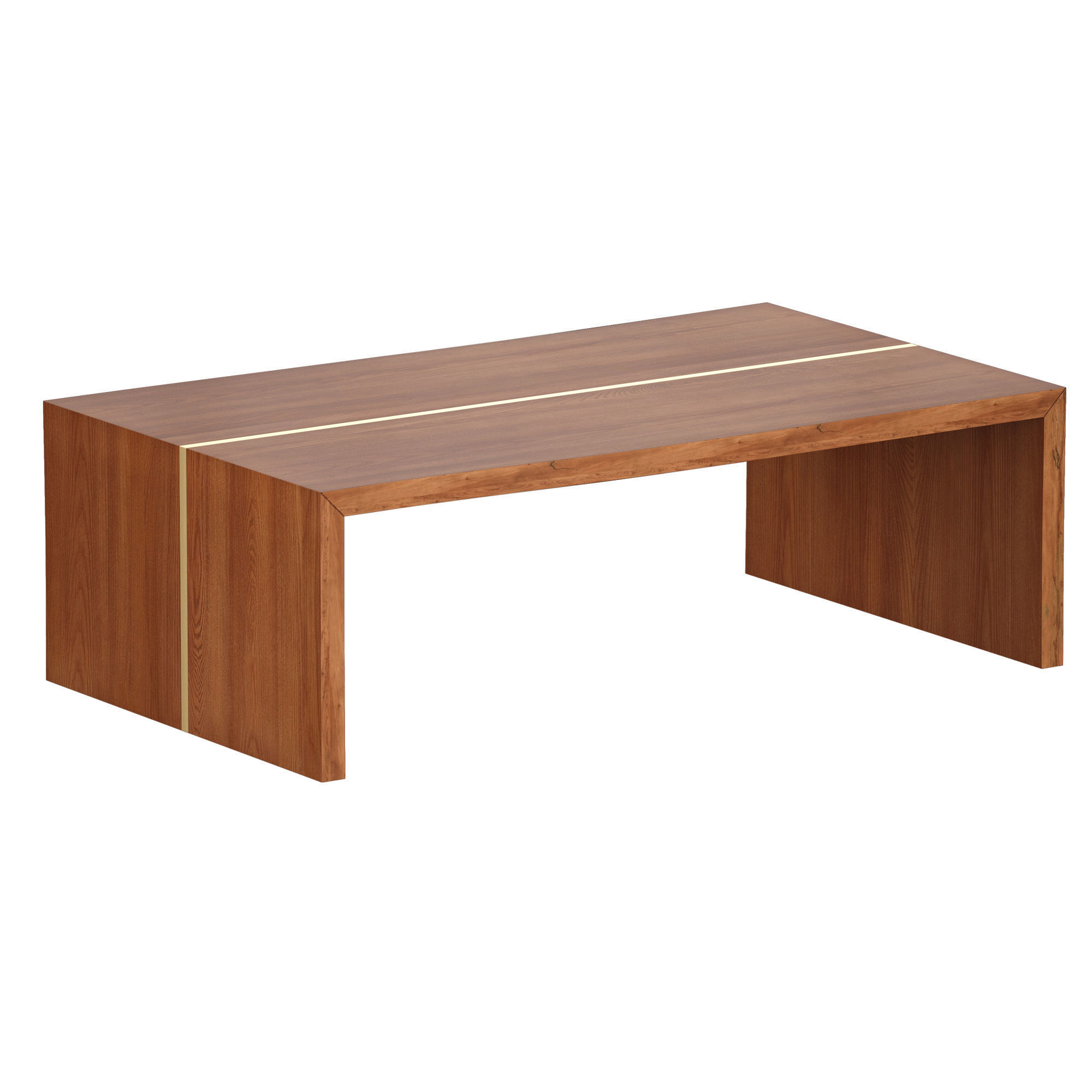 Montana Live Edge Coffee Table Crate and Barrel 3D model_1