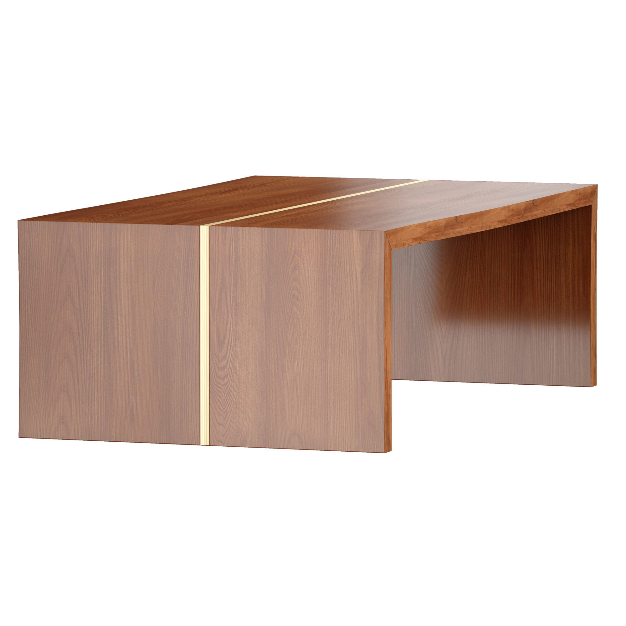 Montana Live Edge Coffee Table Crate and Barrel 3D model_3