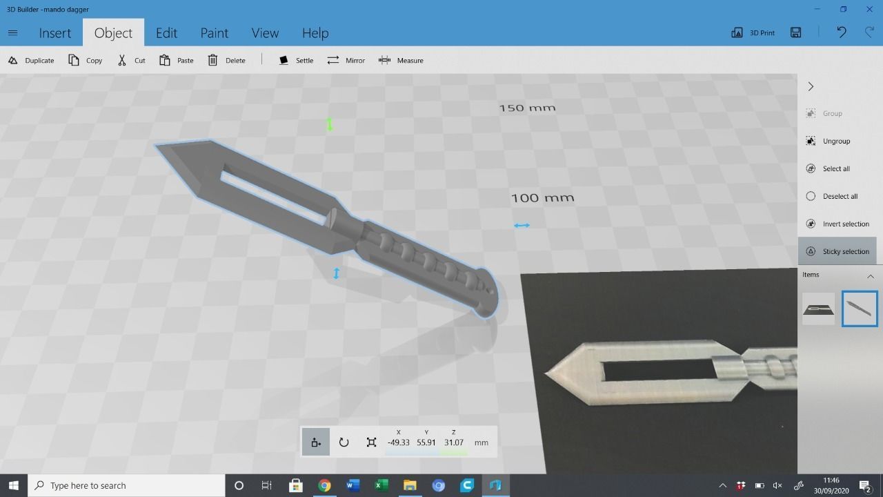 Star Wars kal Madalorian Dagger  Free 3D print model_2