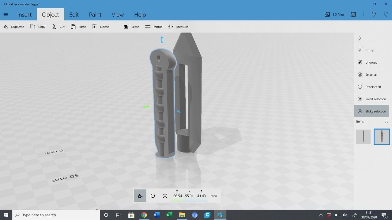 Star Wars kal Madalorian Dagger  Free 3D print model_3