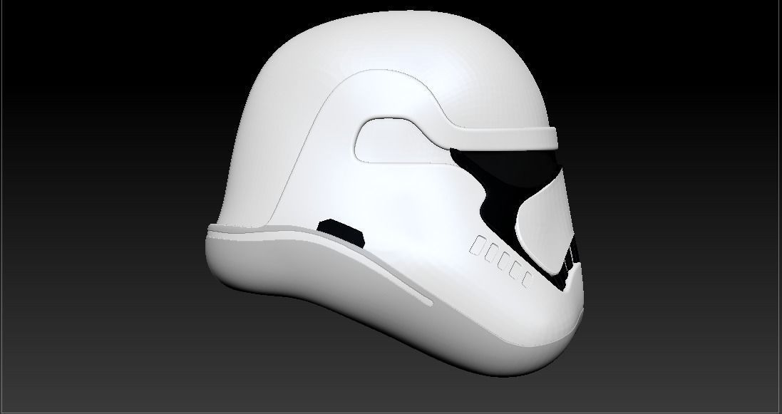 Storm Trooper Helmet 3D model_2