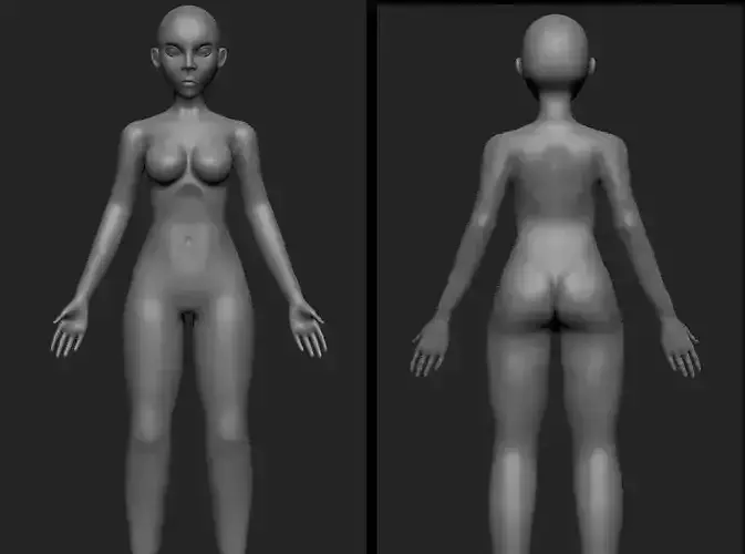 Female Stylized Base Mesh