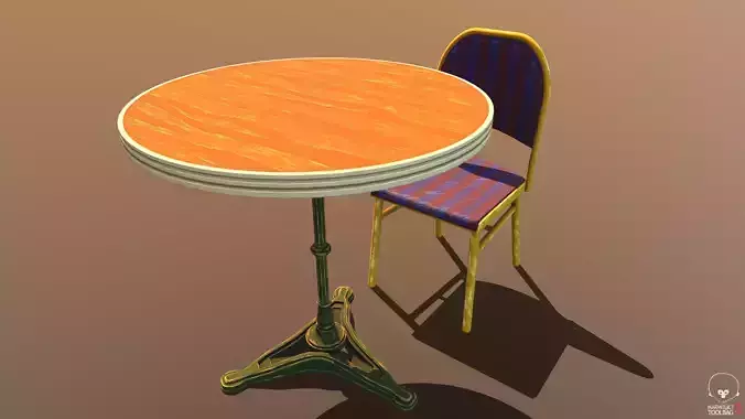Table and Chair Stylized