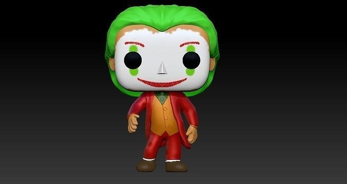 Joker in funko style -Joaquin Phoenix 3D model