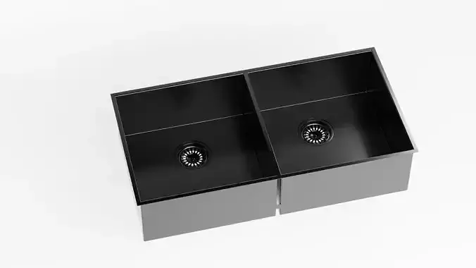 Kitchen sink double bowl