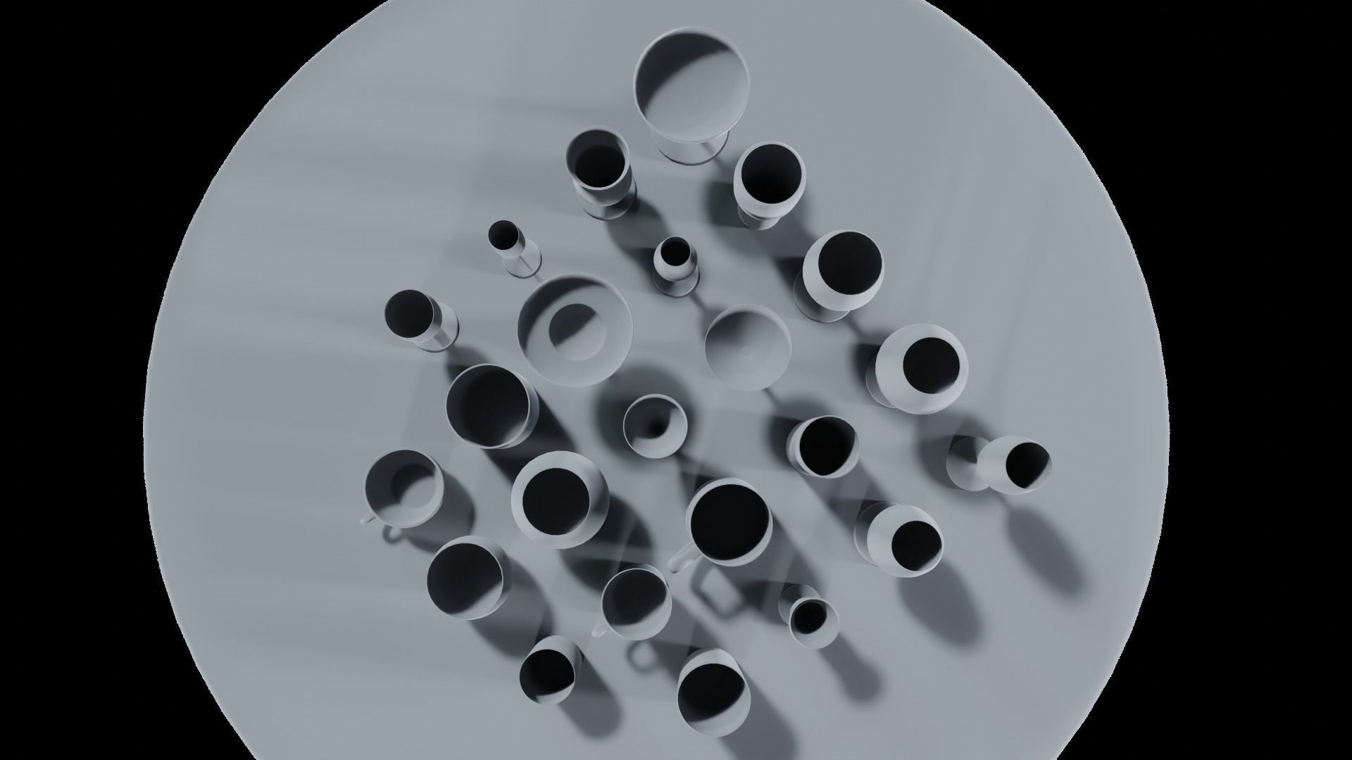 Glass pack collection - 3D model prop gameready Low-poly 3D model_38