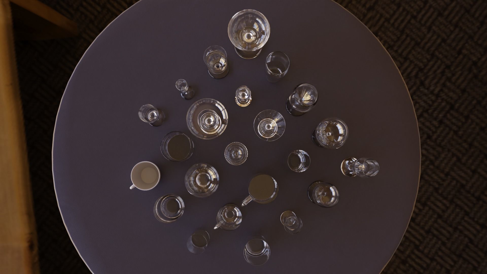 Glass pack collection - 3D model prop gameready Low-poly 3D model_19