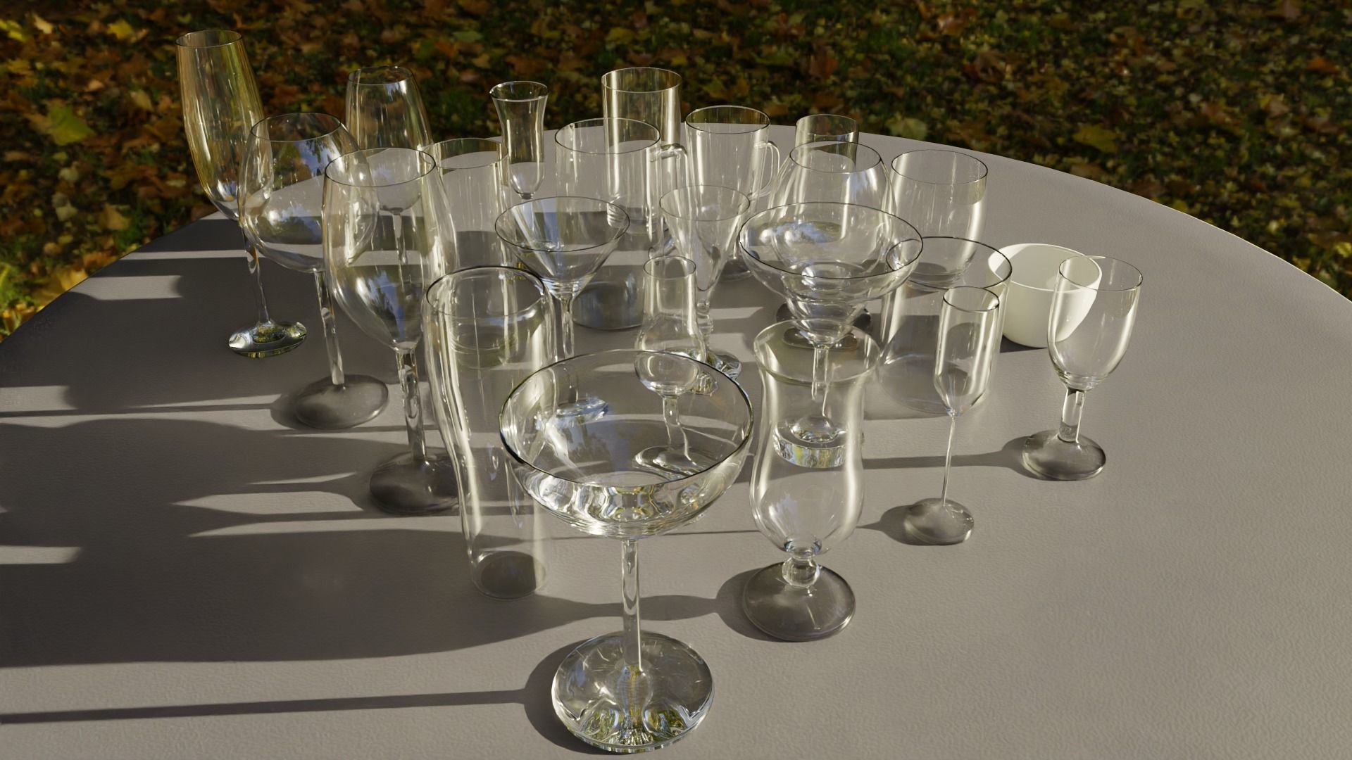 Glass pack collection - 3D model prop gameready Low-poly 3D model_6