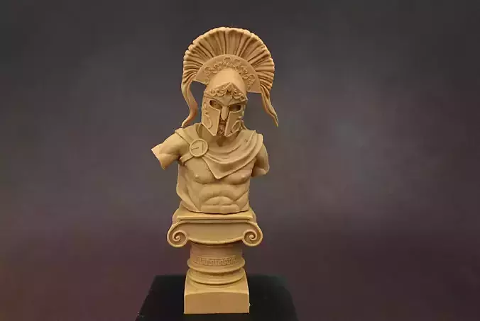 spartan bust 3D print model