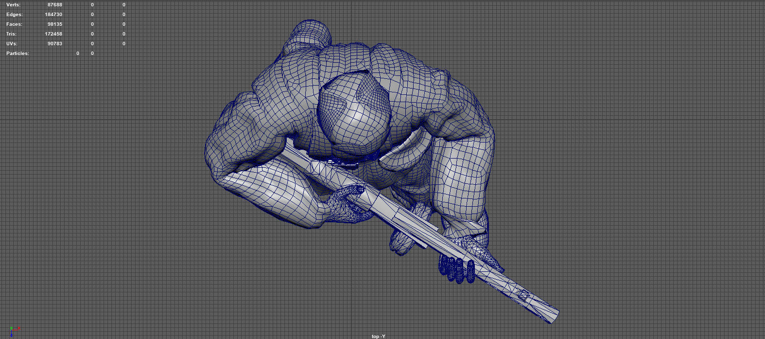 INFANTY GUARD pose 3D model_11