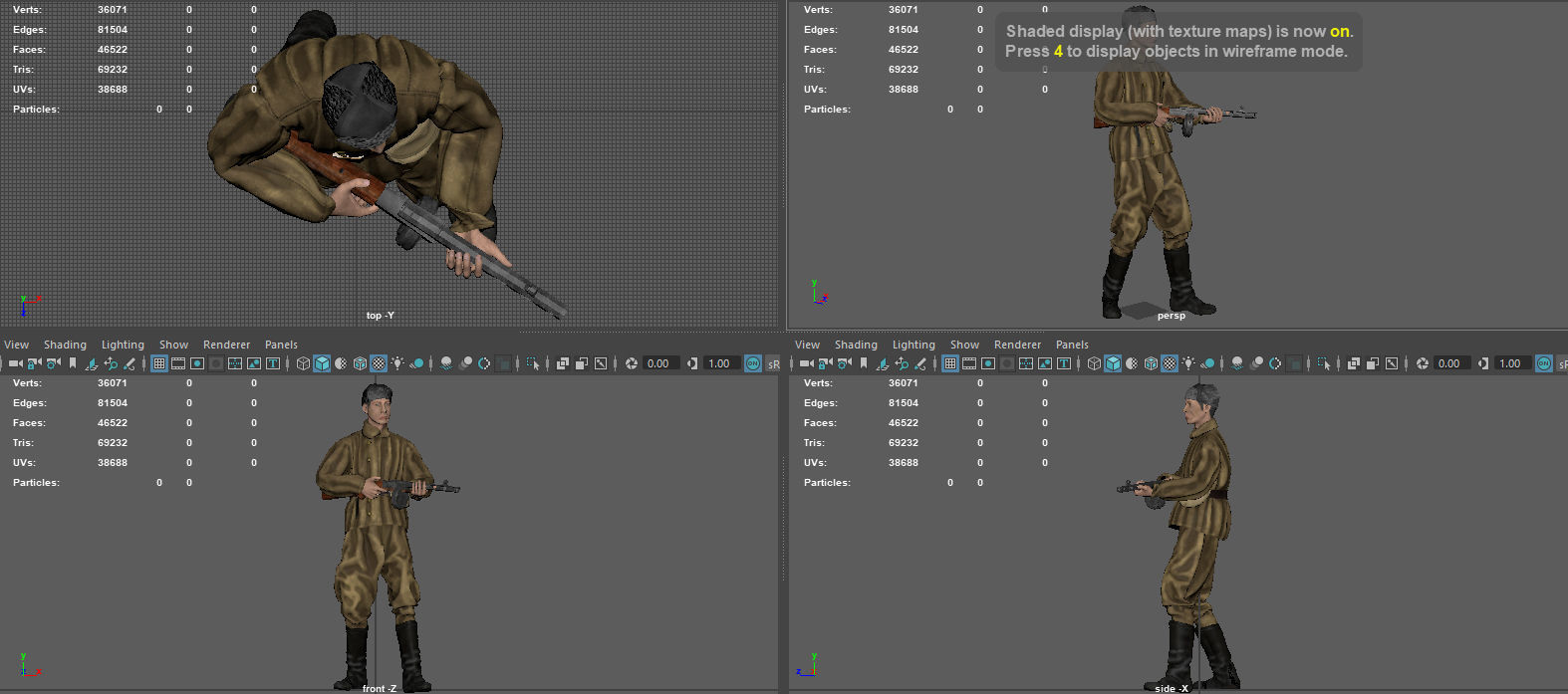INFANTY GUARD pose 3D model_9