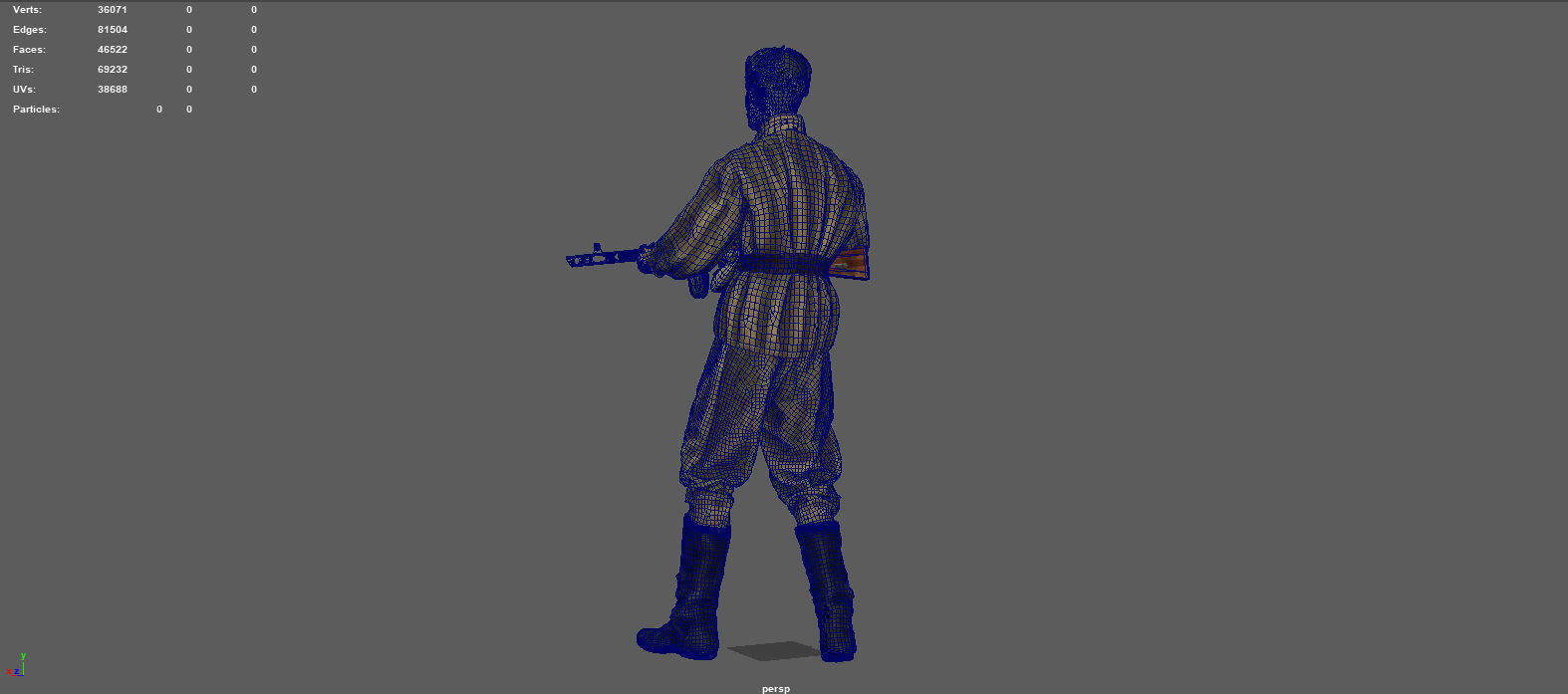 INFANTY GUARD pose 3D model_7