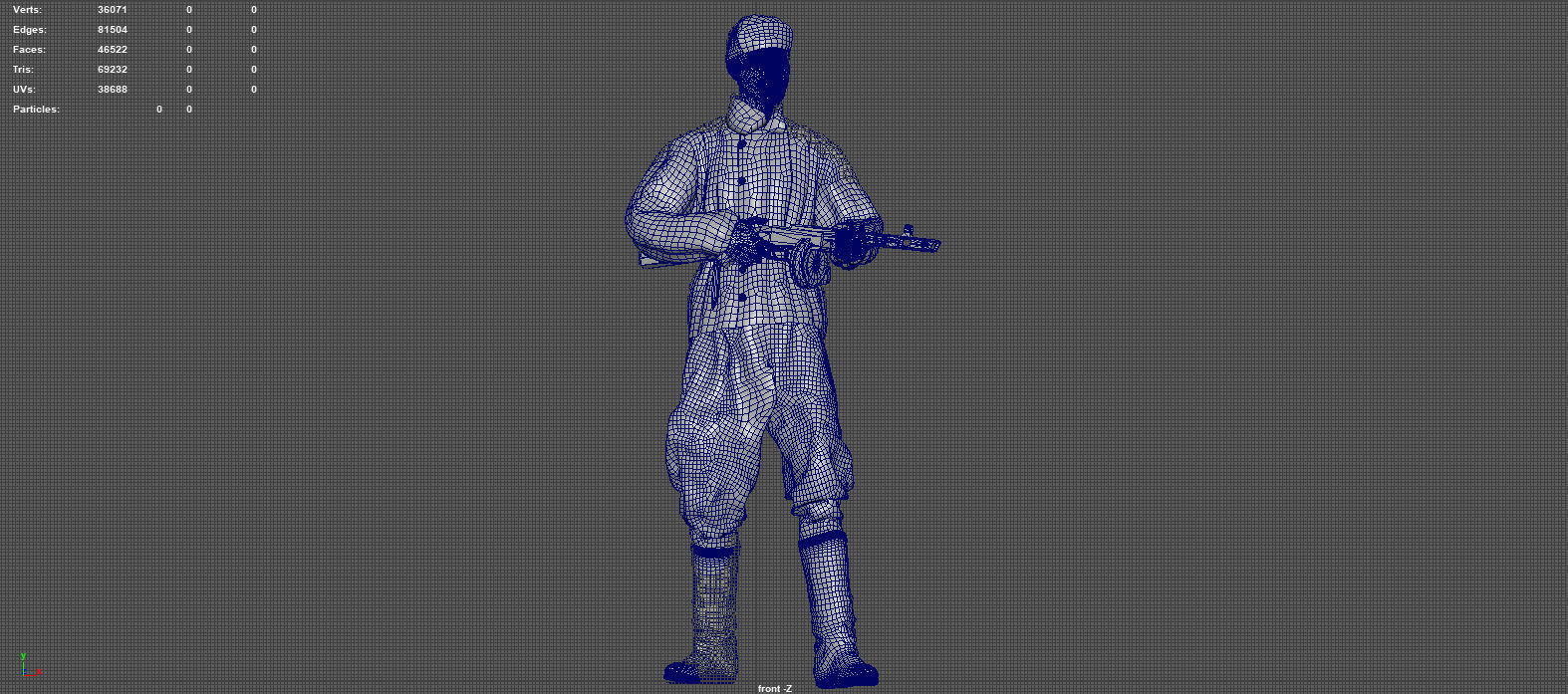 INFANTY GUARD pose 3D model_12