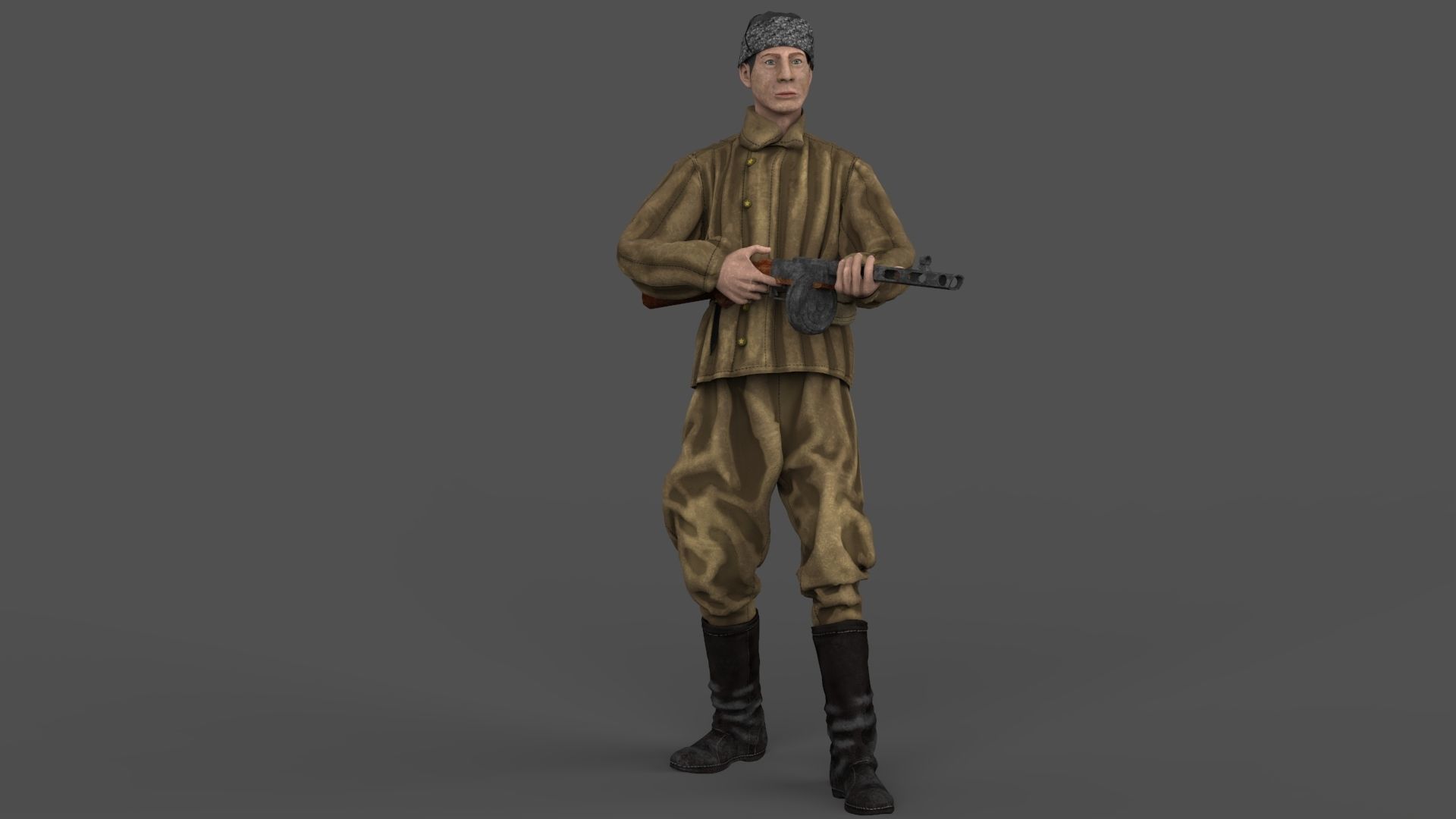 INFANTY GUARD pose 3D model_2
