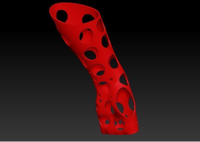 Arm splint - includes arm - Ferula 3D model_1