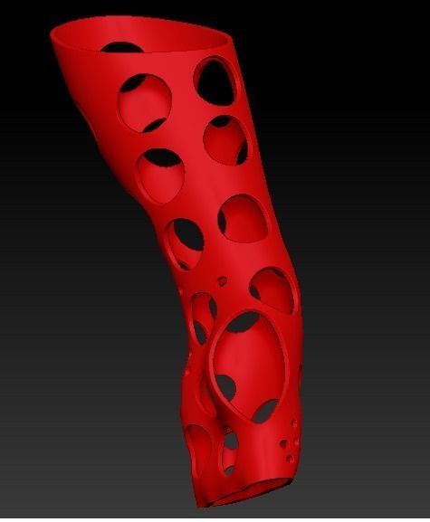 Arm splint - includes arm - Ferula 3D model_3