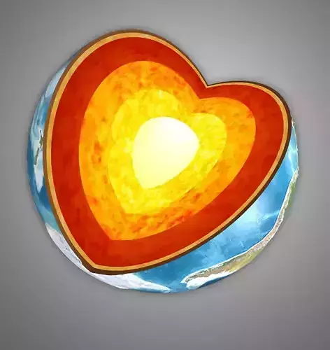 Planet Earth Cross section