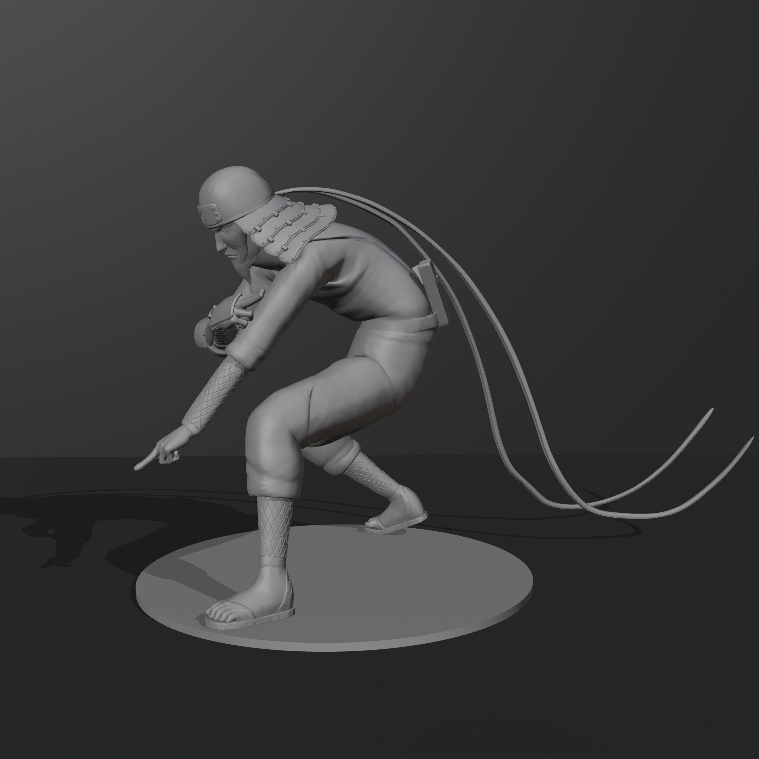 Hiruzen Sarutobi The Third Hokage from Naruto 3D print model_3