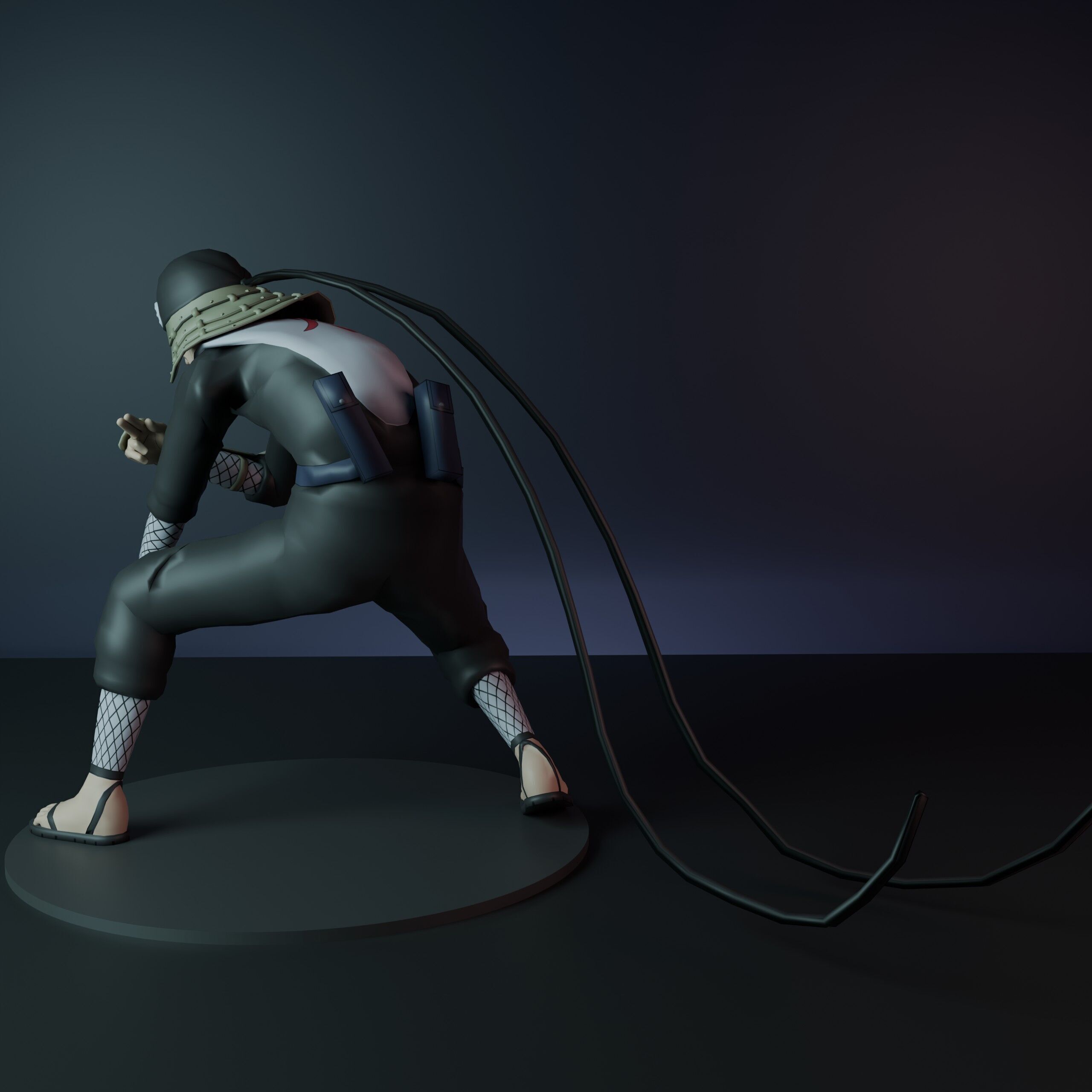 Hiruzen Sarutobi The Third Hokage from Naruto 3D print model_4