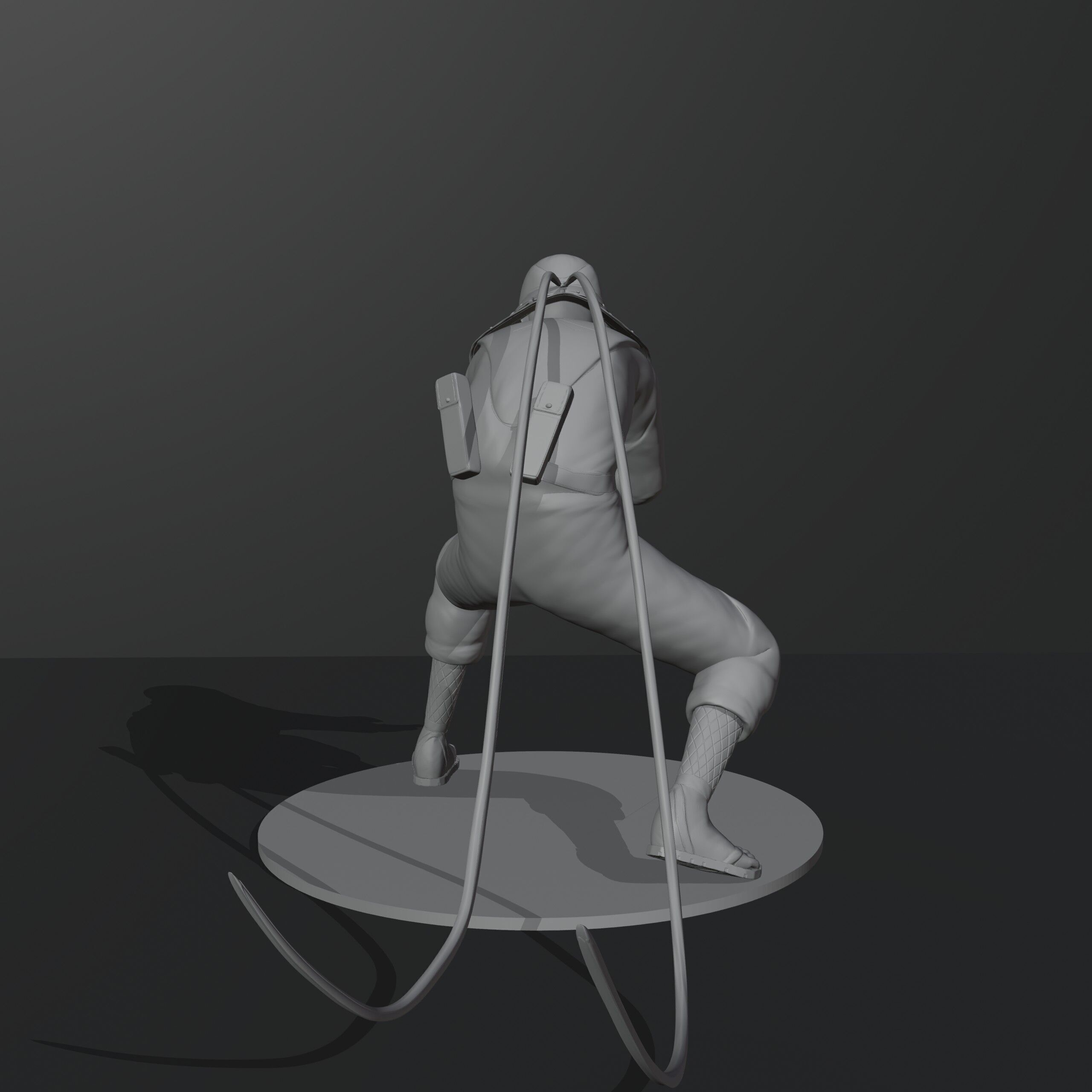 Hiruzen Sarutobi The Third Hokage from Naruto 3D print model_7