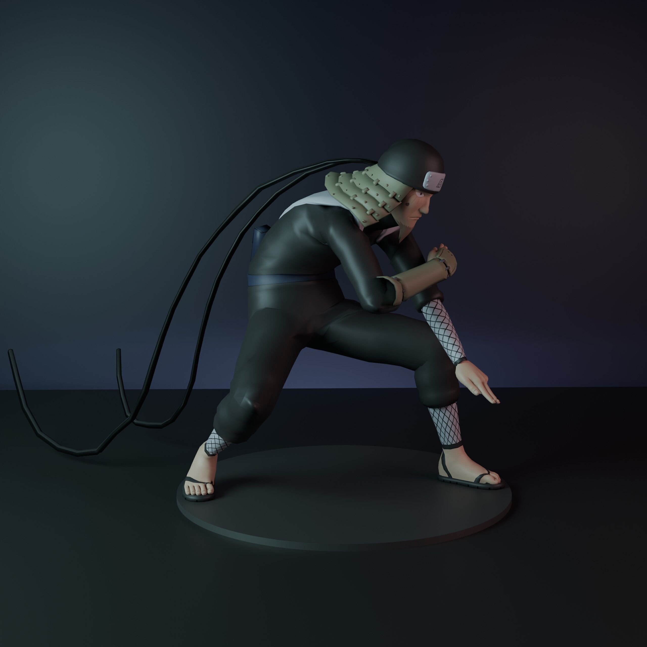 Hiruzen Sarutobi The Third Hokage from Naruto 3D print model_10