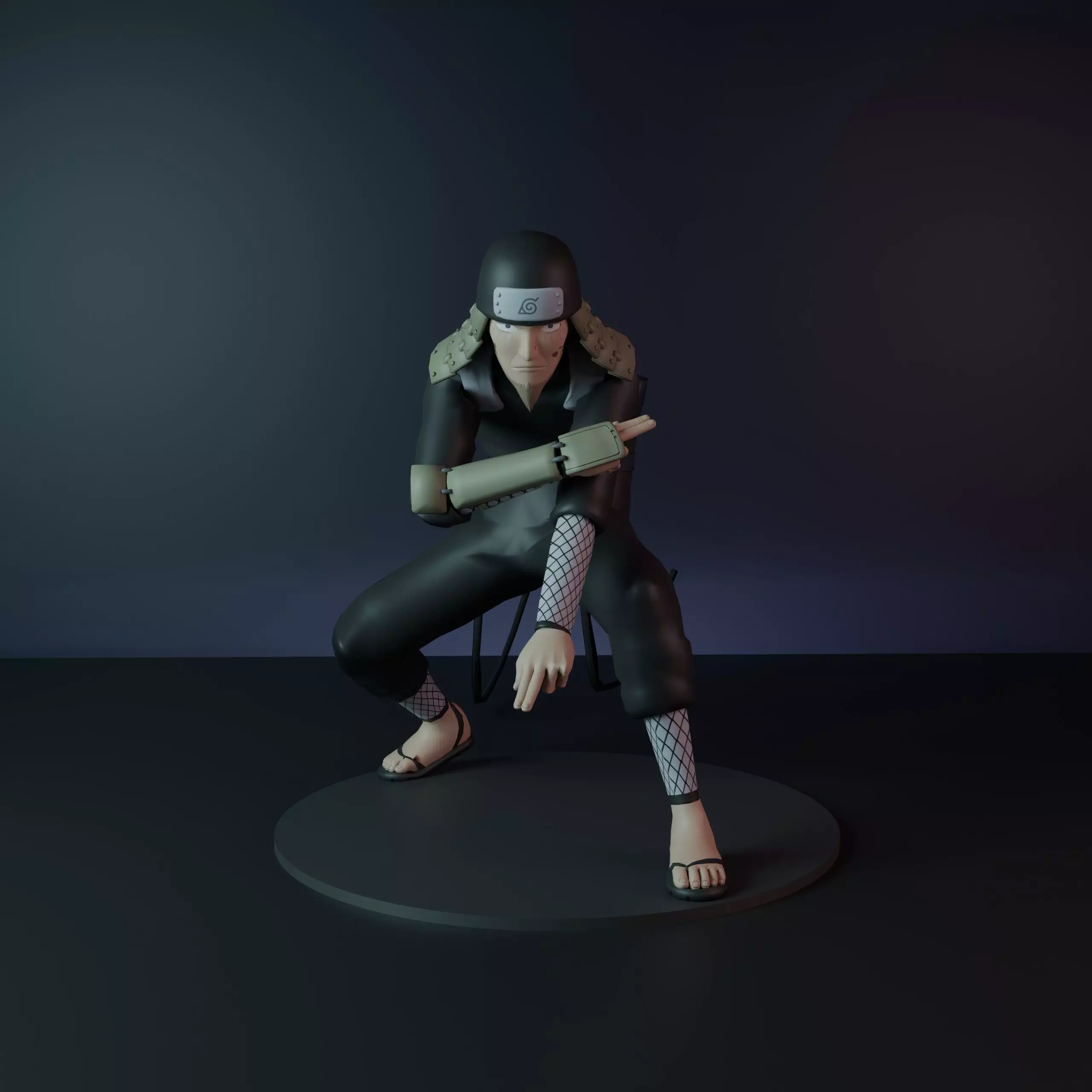 Hiruzen Sarutobi The Third Hokage from Naruto 3D print model_0