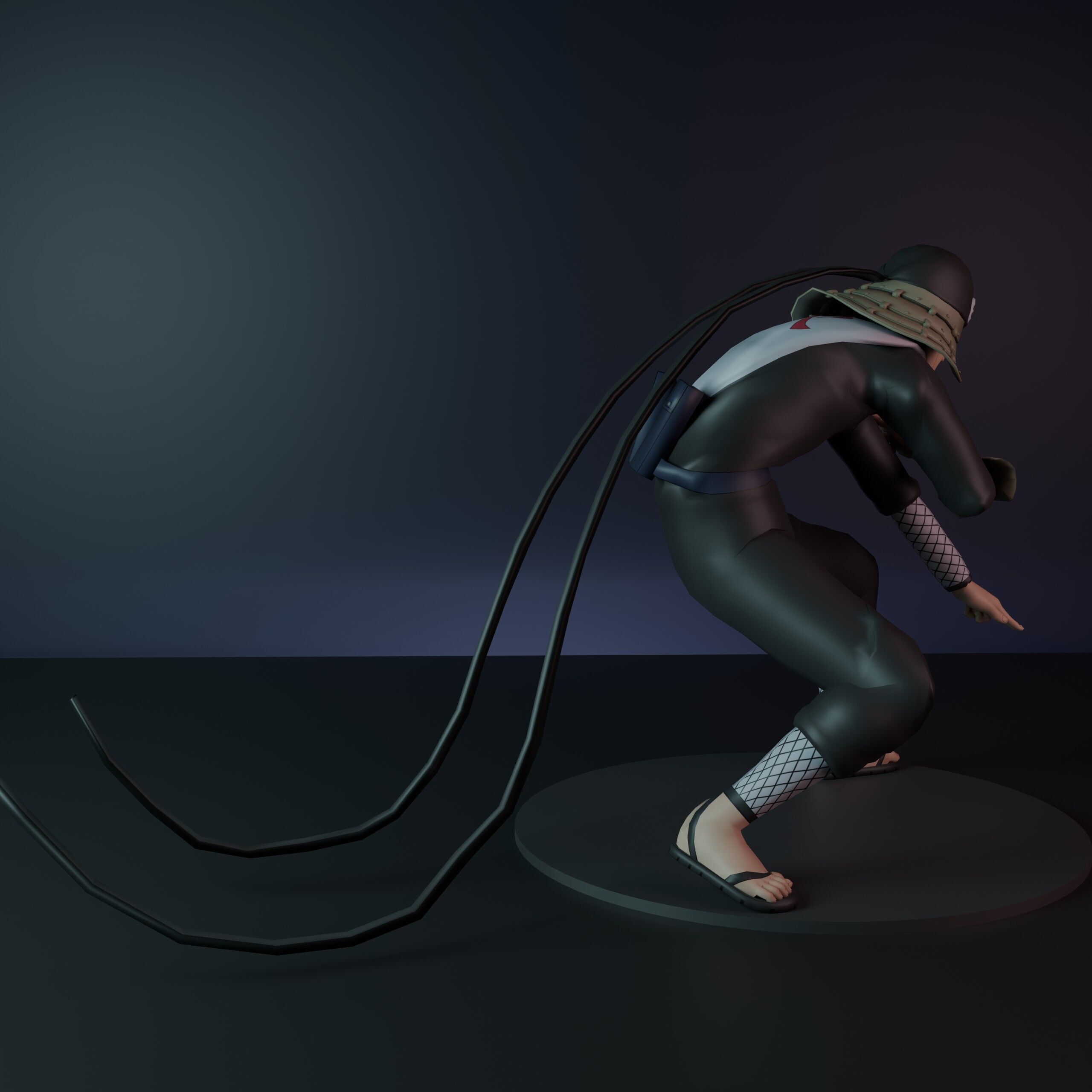 Hiruzen Sarutobi The Third Hokage from Naruto 3D print model_8