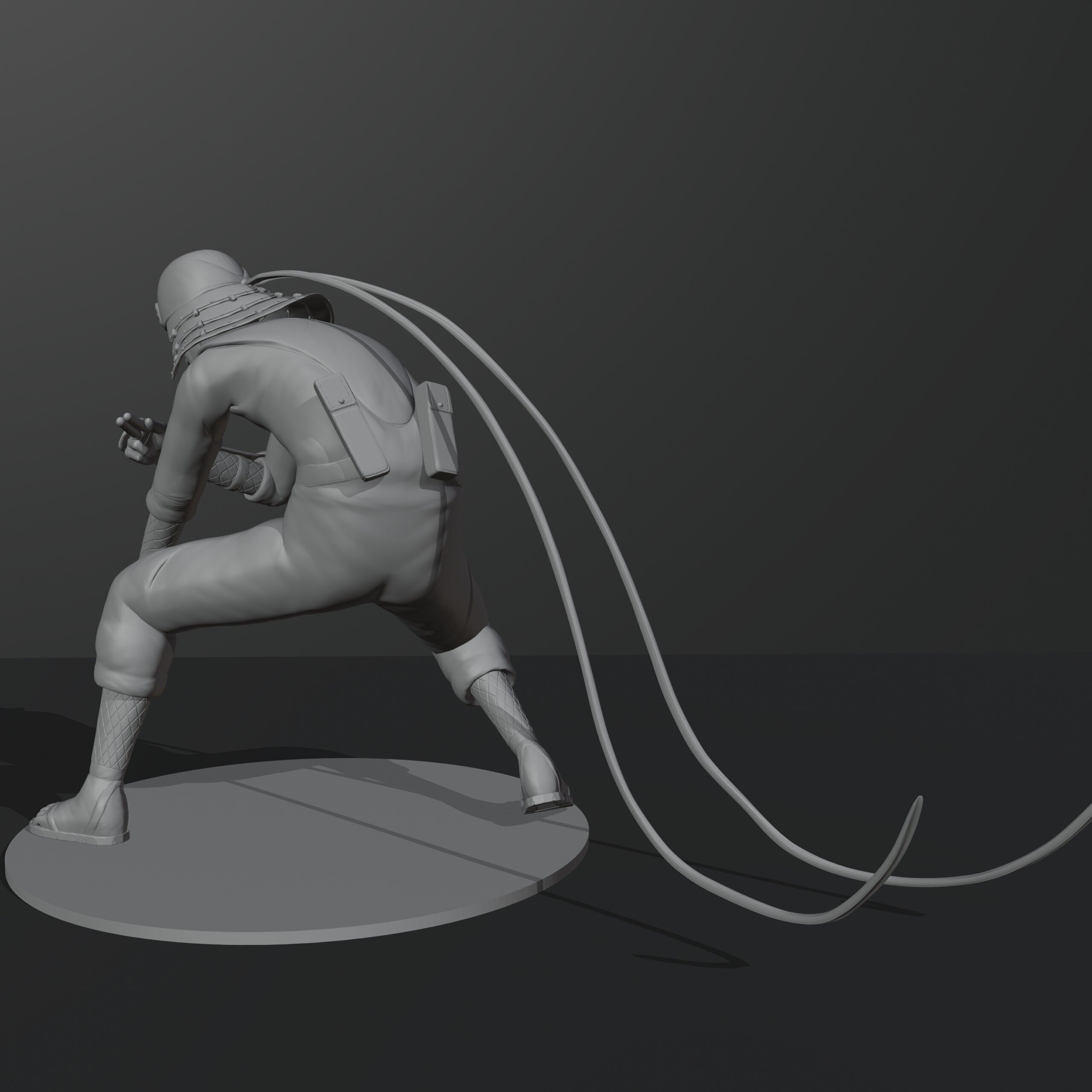 Hiruzen Sarutobi The Third Hokage from Naruto 3D print model_5