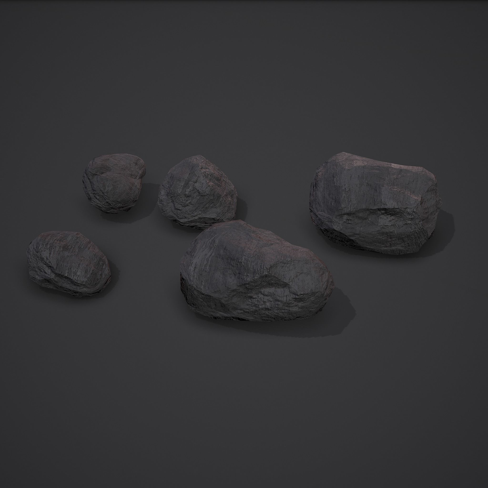 Coal and Coal Shovel  3D Model Collection_31