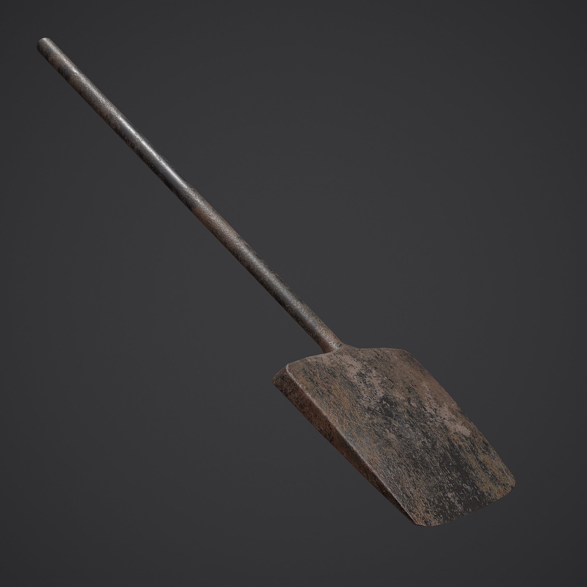 Coal and Coal Shovel  3D Model Collection_14
