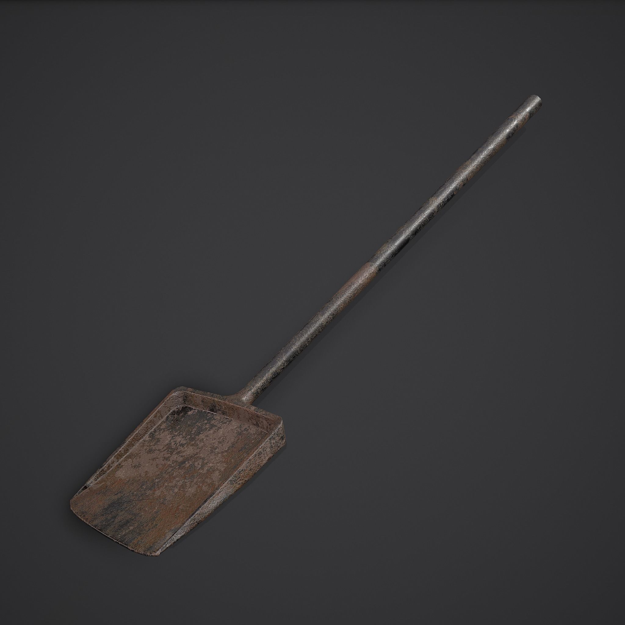 Coal and Coal Shovel  3D Model Collection_16