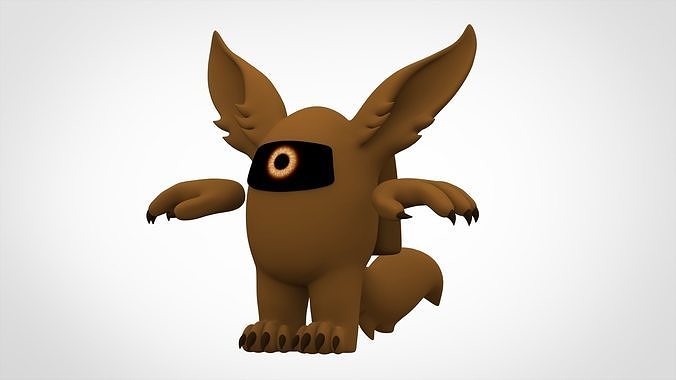 Among Us Brown Werewolf Low-poly 3D model