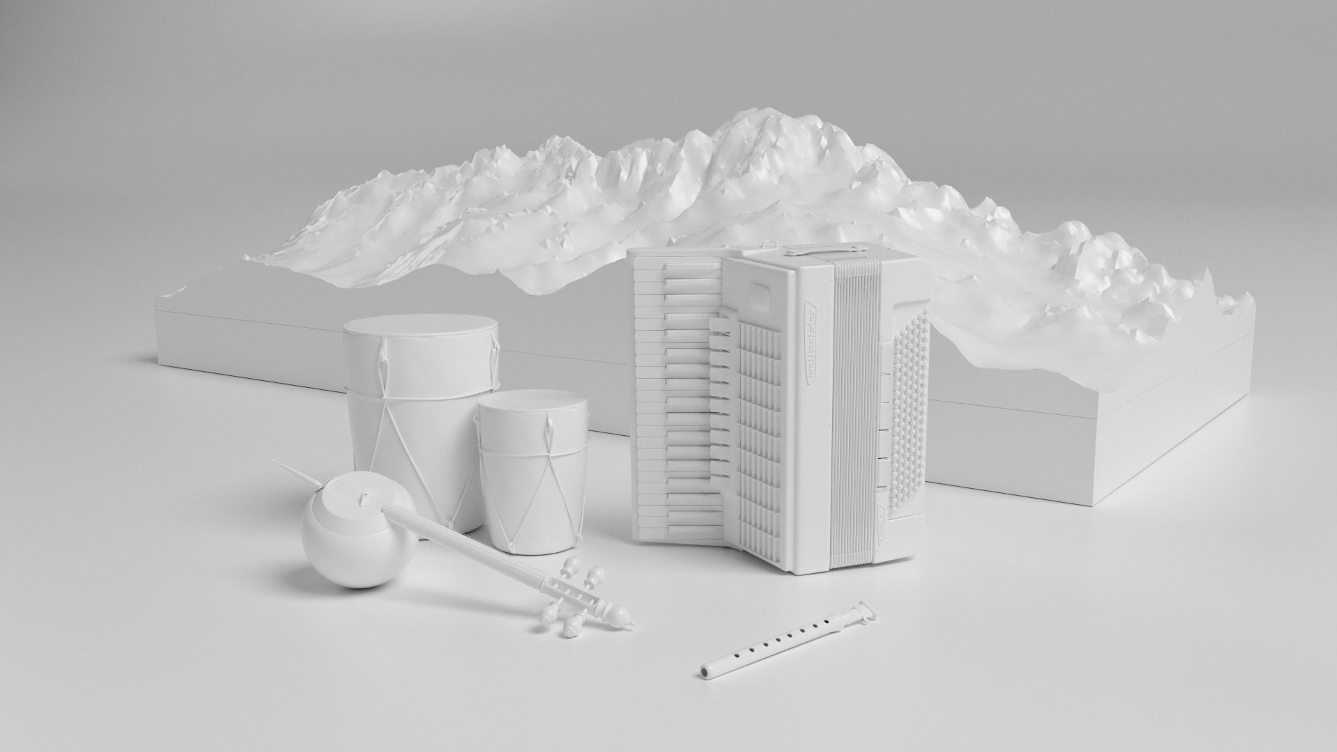 Musical instruments 3D models 3D model_1