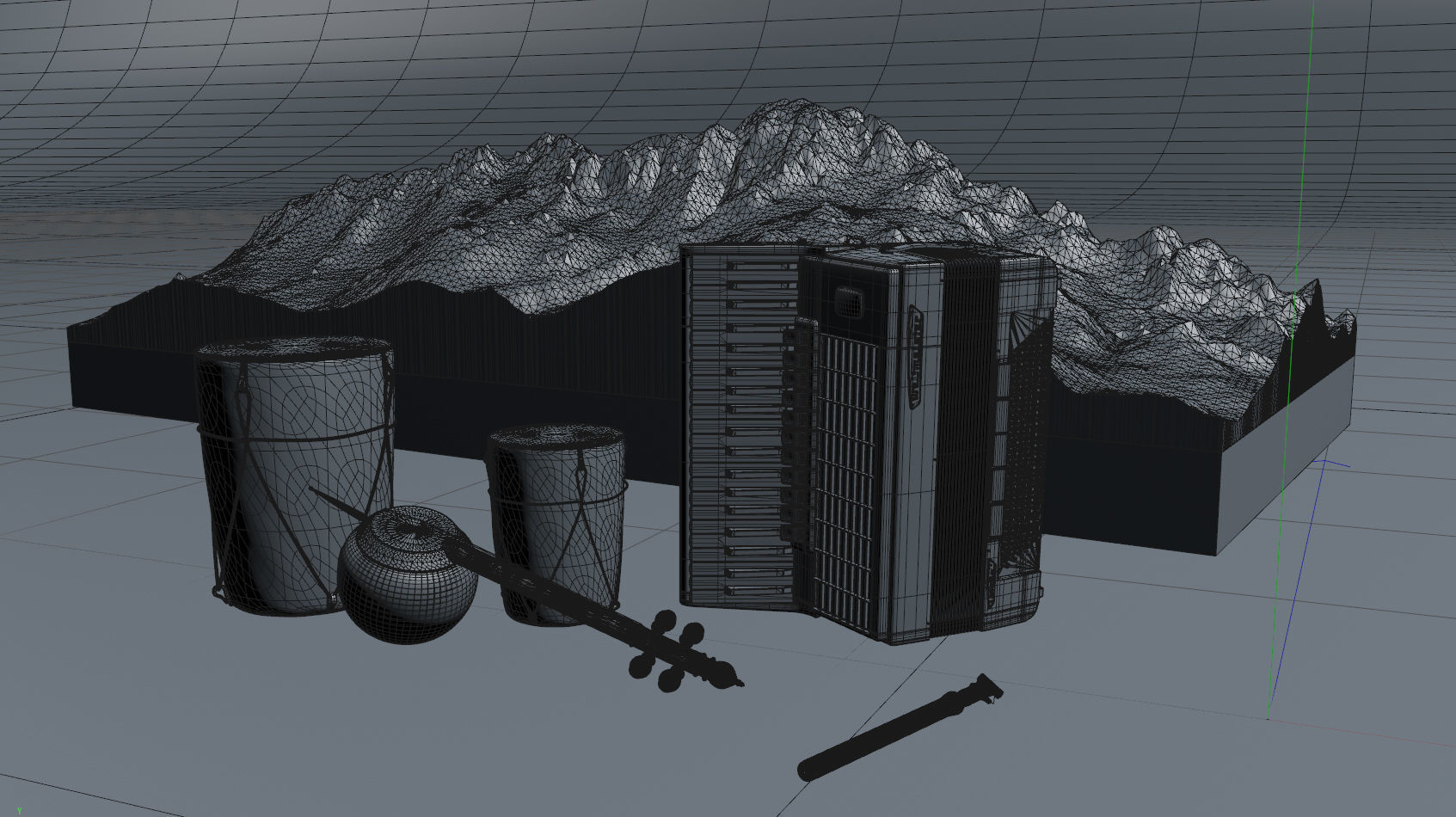 Musical instruments 3D models 3D model_2