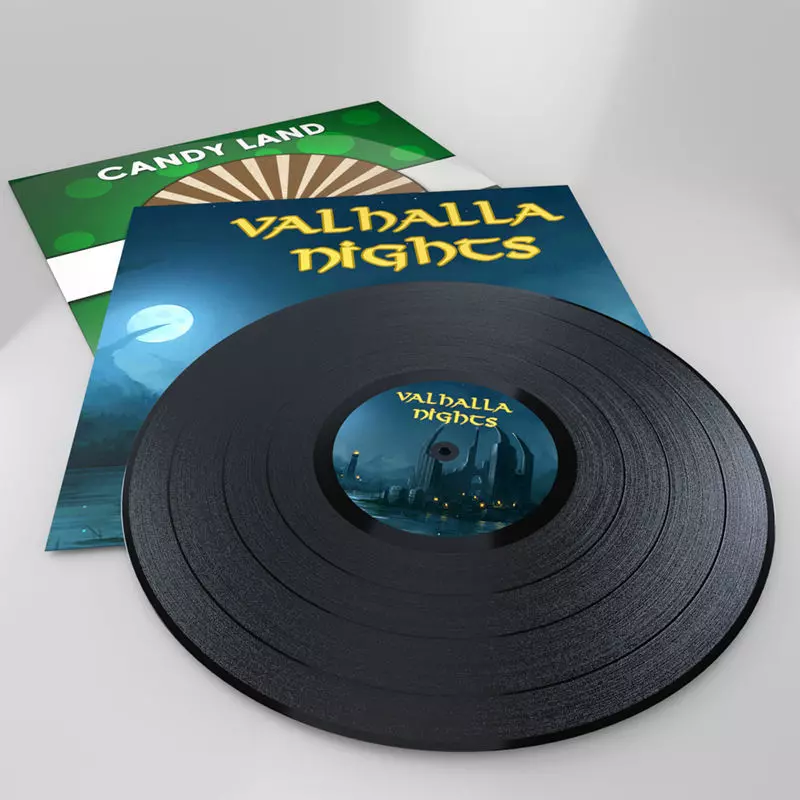 Vinyl Record Low-poly 3D model