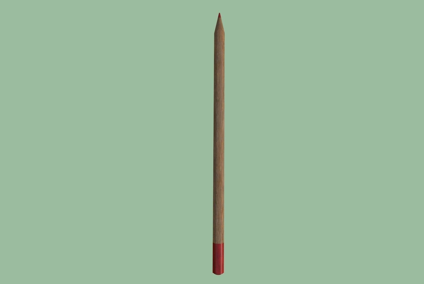 Colored pencils Low-poly 3D model_13
