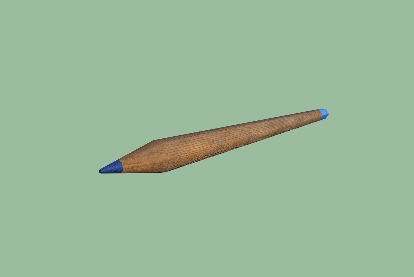Colored pencils Low-poly 3D model_9