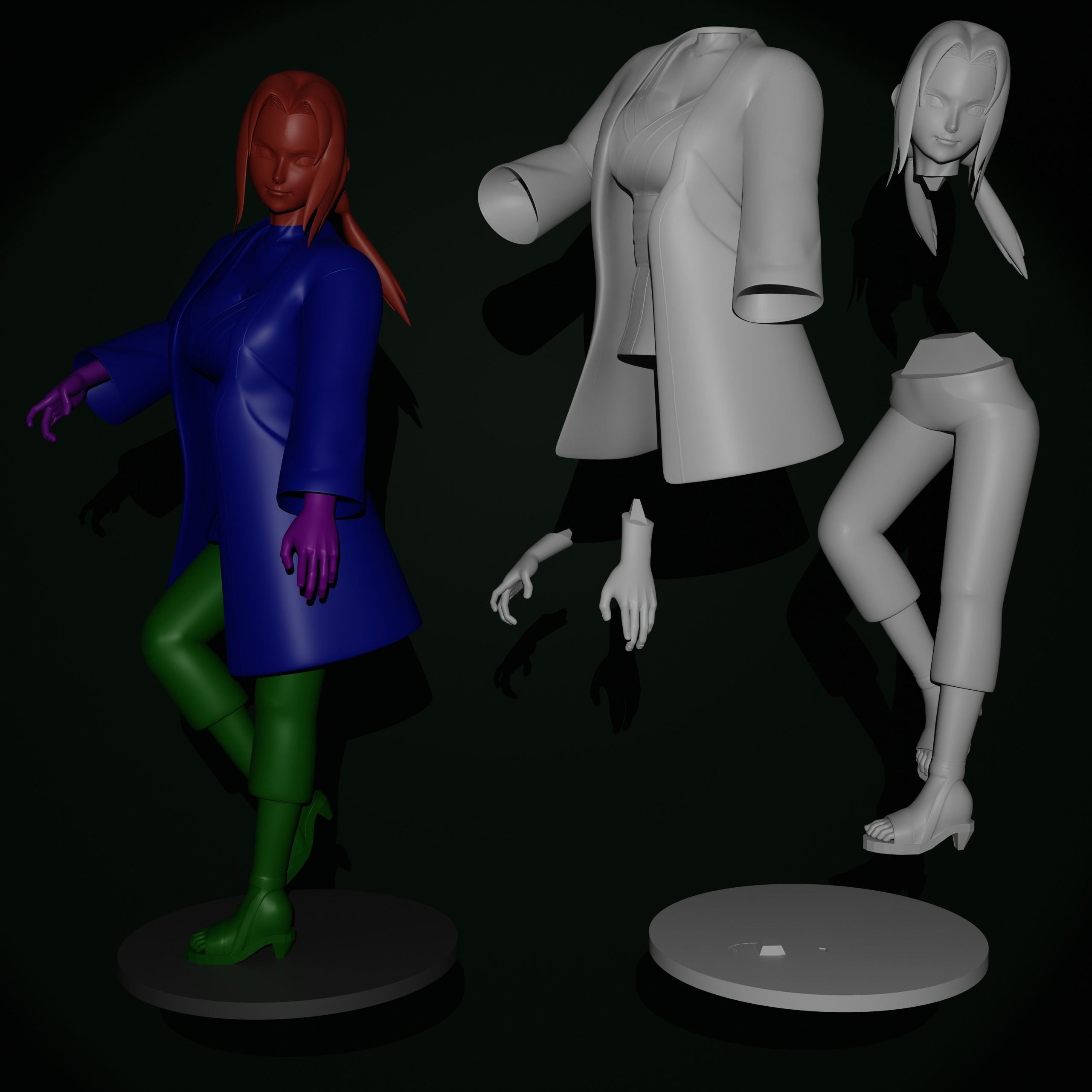 Tsunade 3D print model_12
