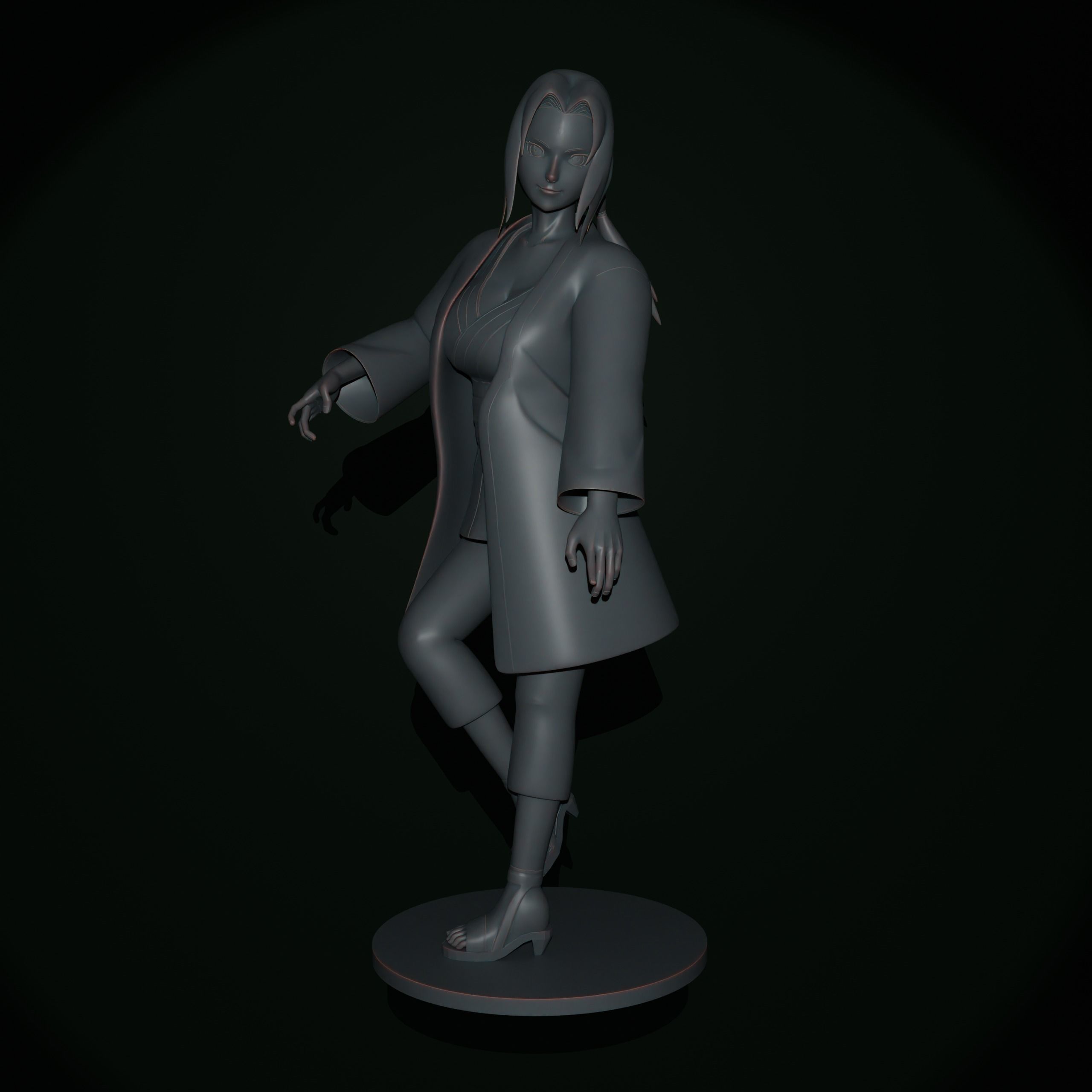 Tsunade 3D print model_1