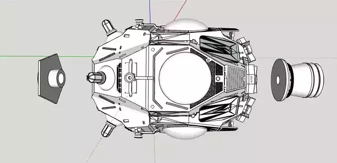 Probe Droid Dispatch Pod 223 3D print model