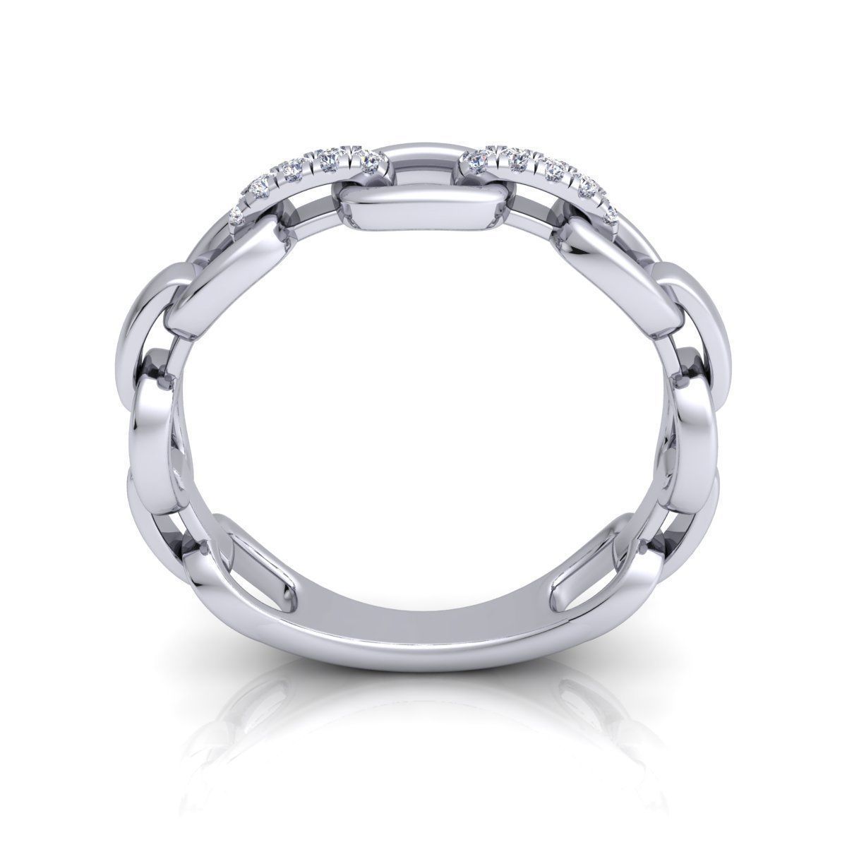 Cuban Link Ring  3D print model_12