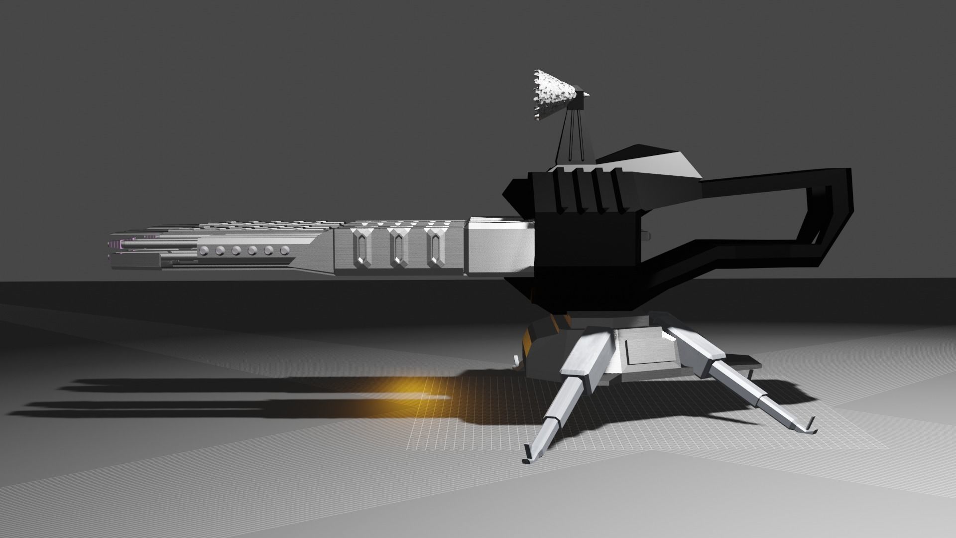 Sturm Turret 3D model_2