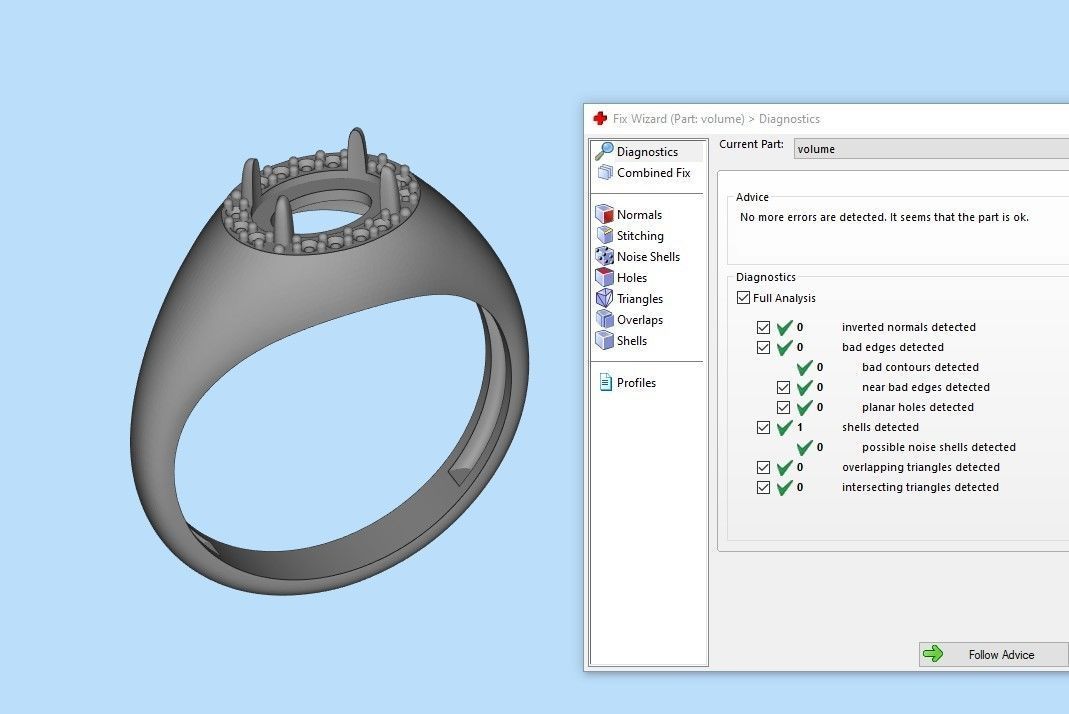 Women ring with cabochon and gems 3dm stl vintage 3D print model_22