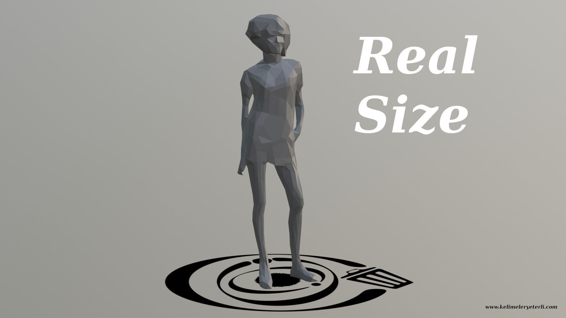 Human 069 LP R Low-poly 3D model_3