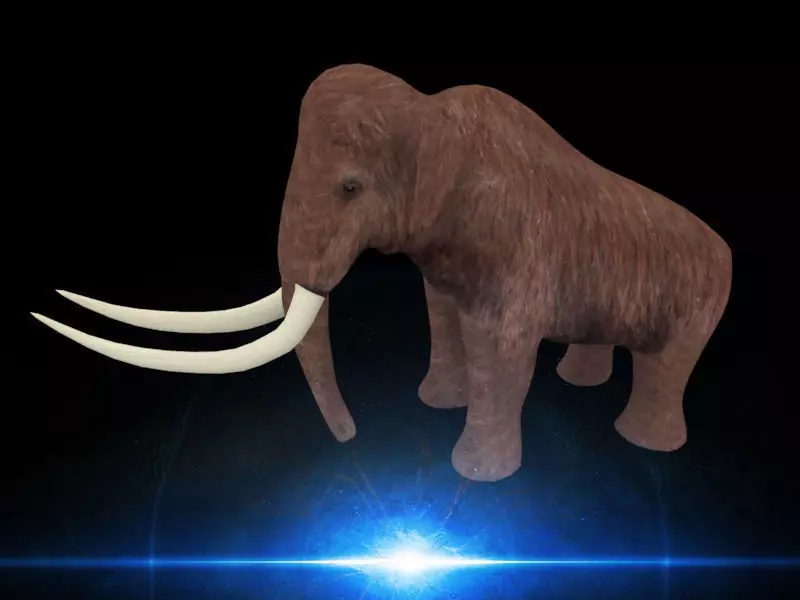 Mammoth elephant Low-poly 3D model_0
